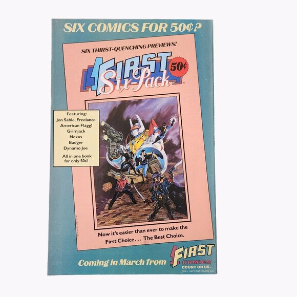 First Comics American Flagg #41 1987 Comic Book Collector Bagged Boarded - Picture 2 of 2